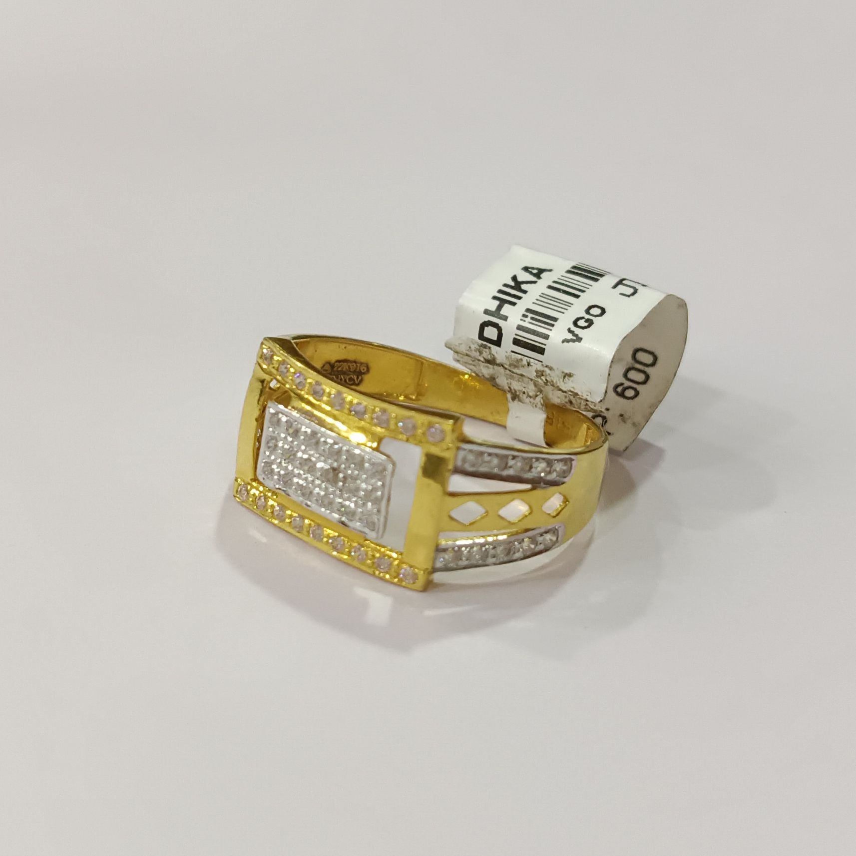 Buy quality 925 Sterling Silver AD Diamond. Gents Ring in Ahmedabad
